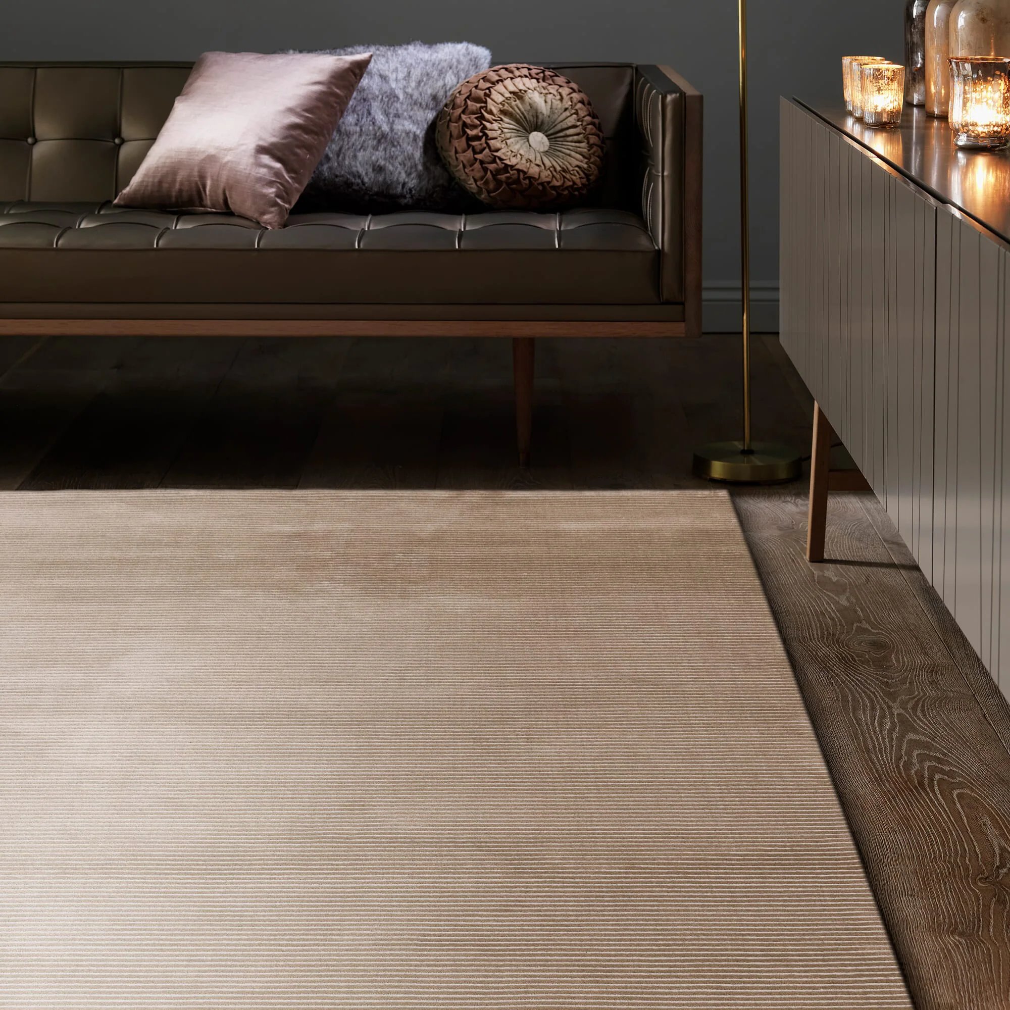 Ковер Kuza Plain Stripe Beige