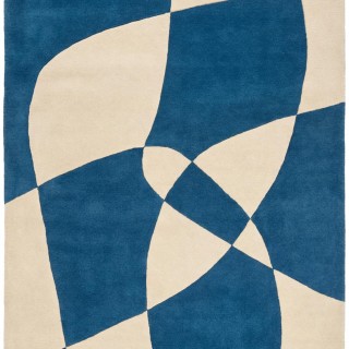 Килим Rotating Forms Blue