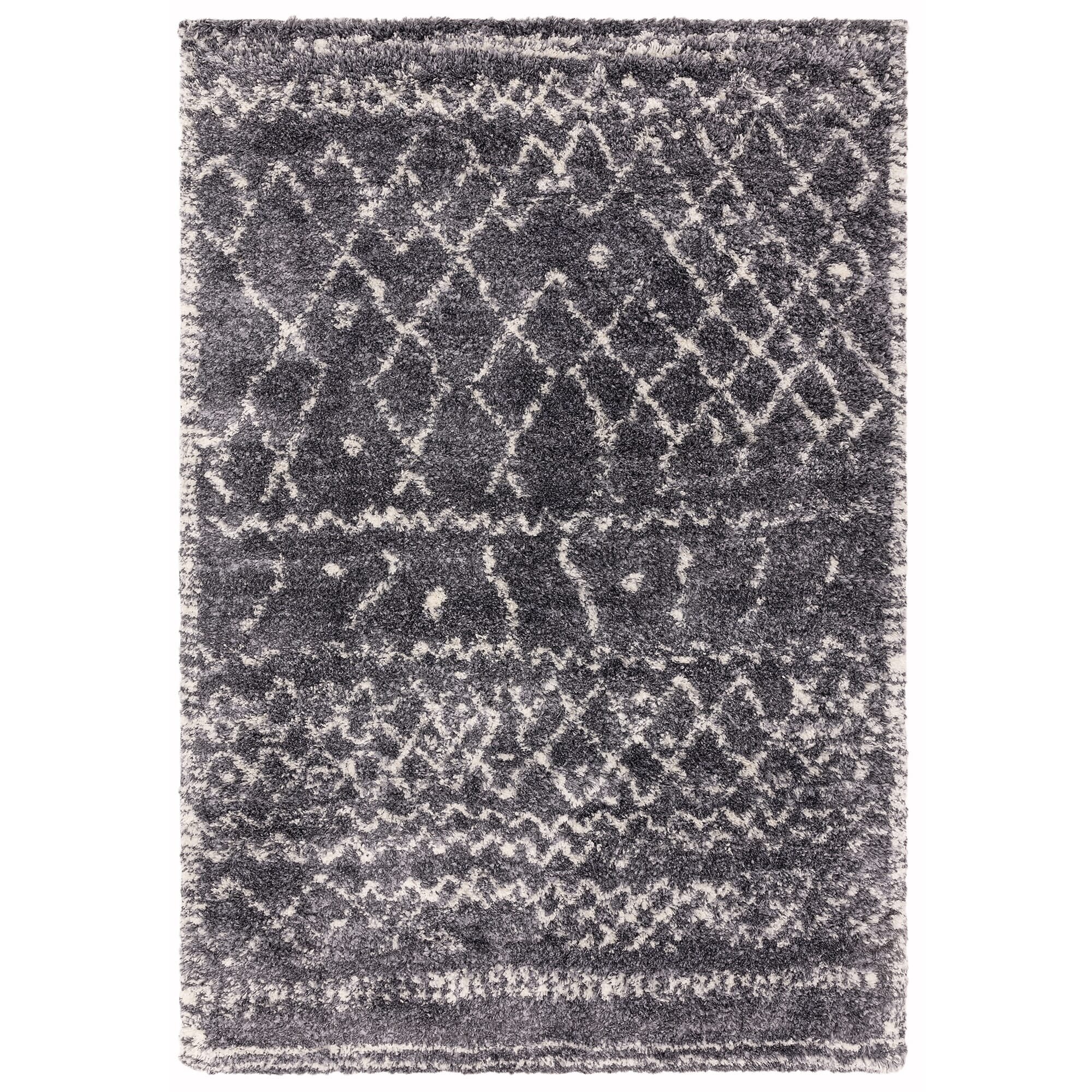Ковер Alto Grey & Cream Moroccan Shaggy