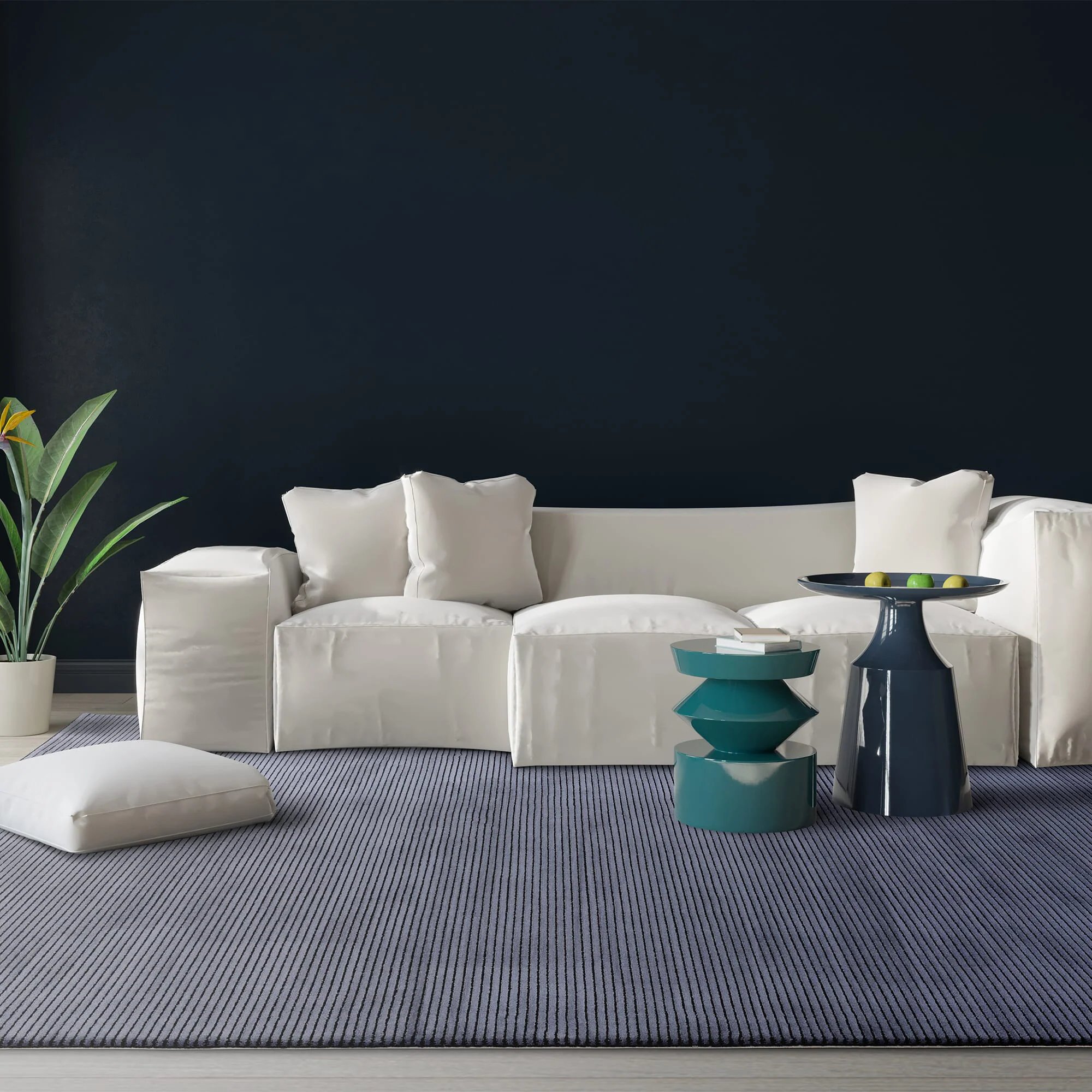 Ковер Kuza Plain Stripe Navy
