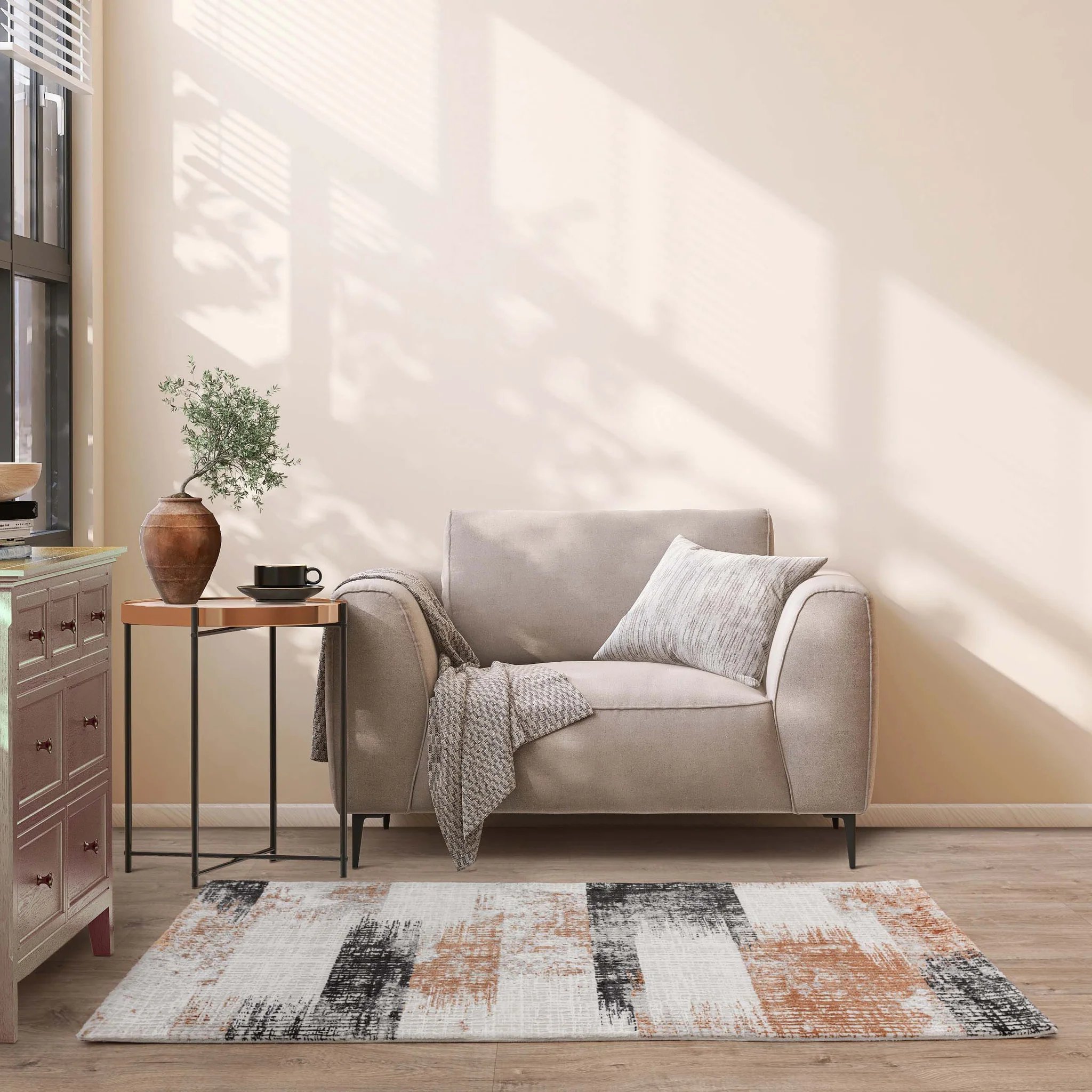 Ковер Kuza Lines Terracotta