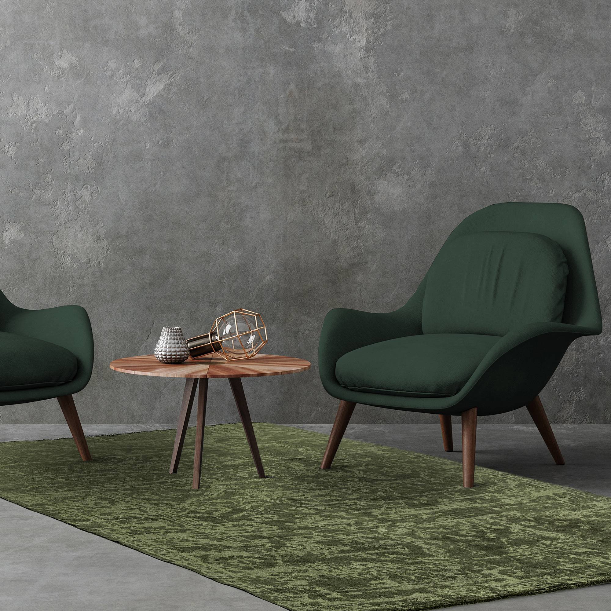 Килим Zehraya Green Abstract