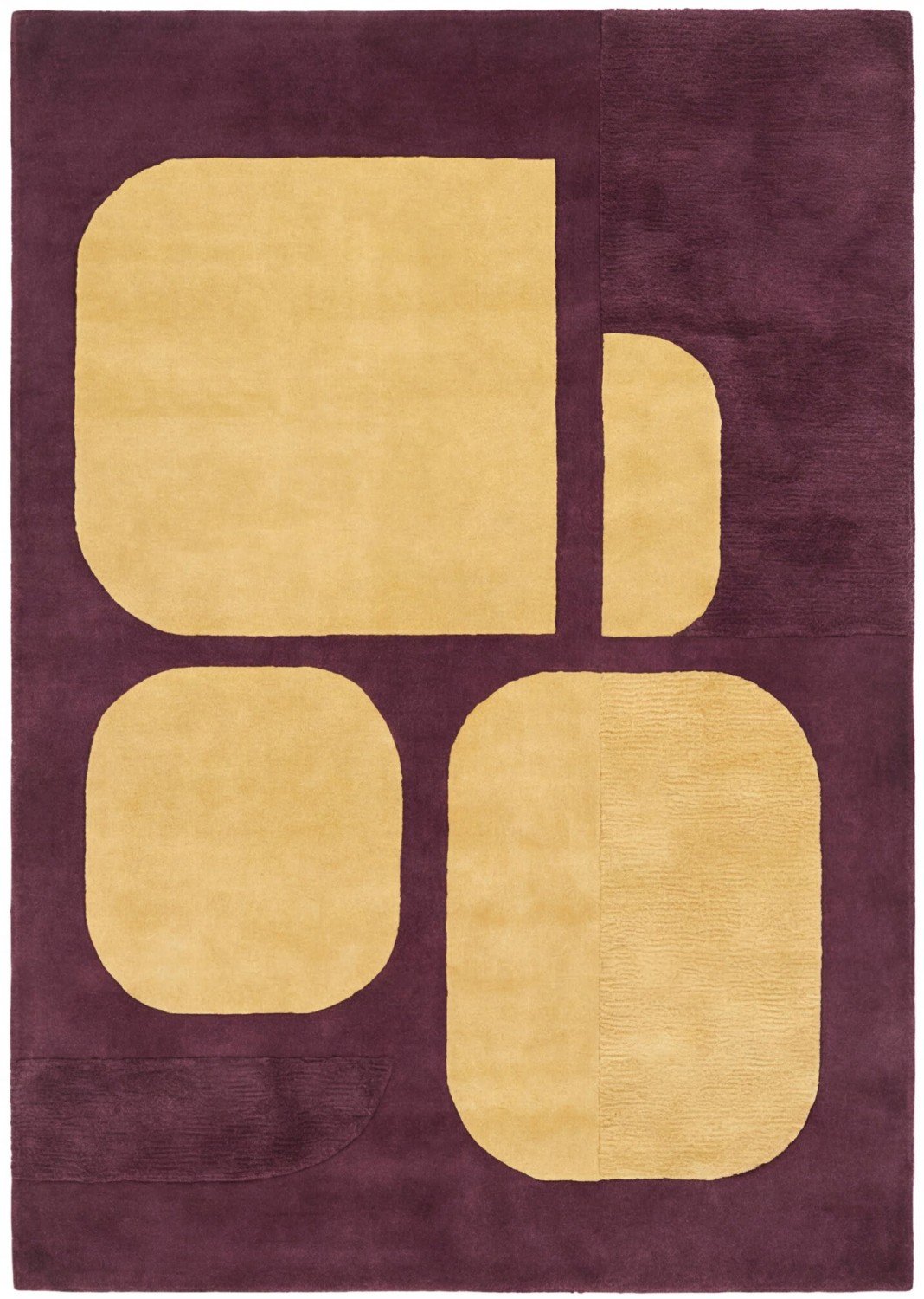Килим Rounded Blocks Plum