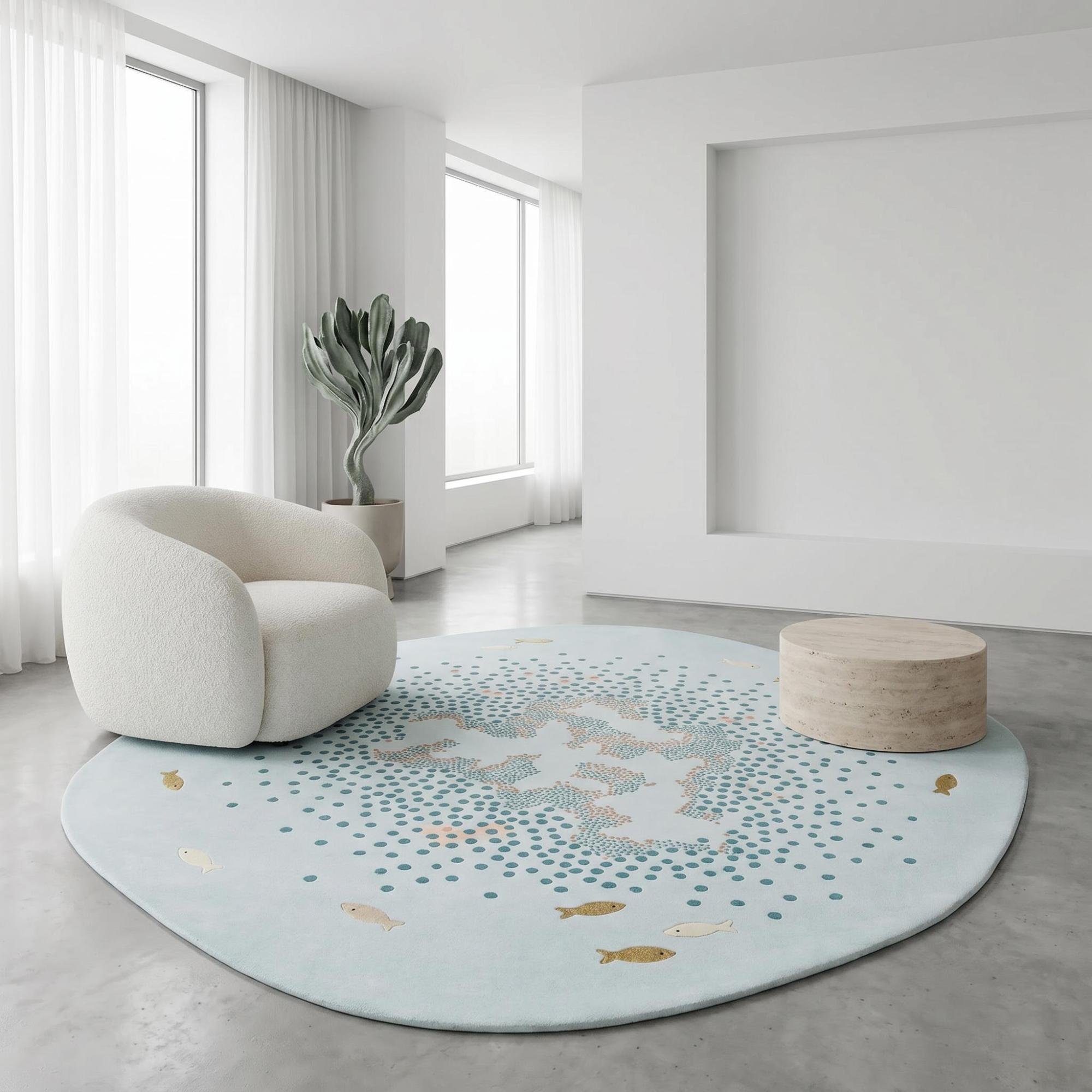 Килим Halo Aqua