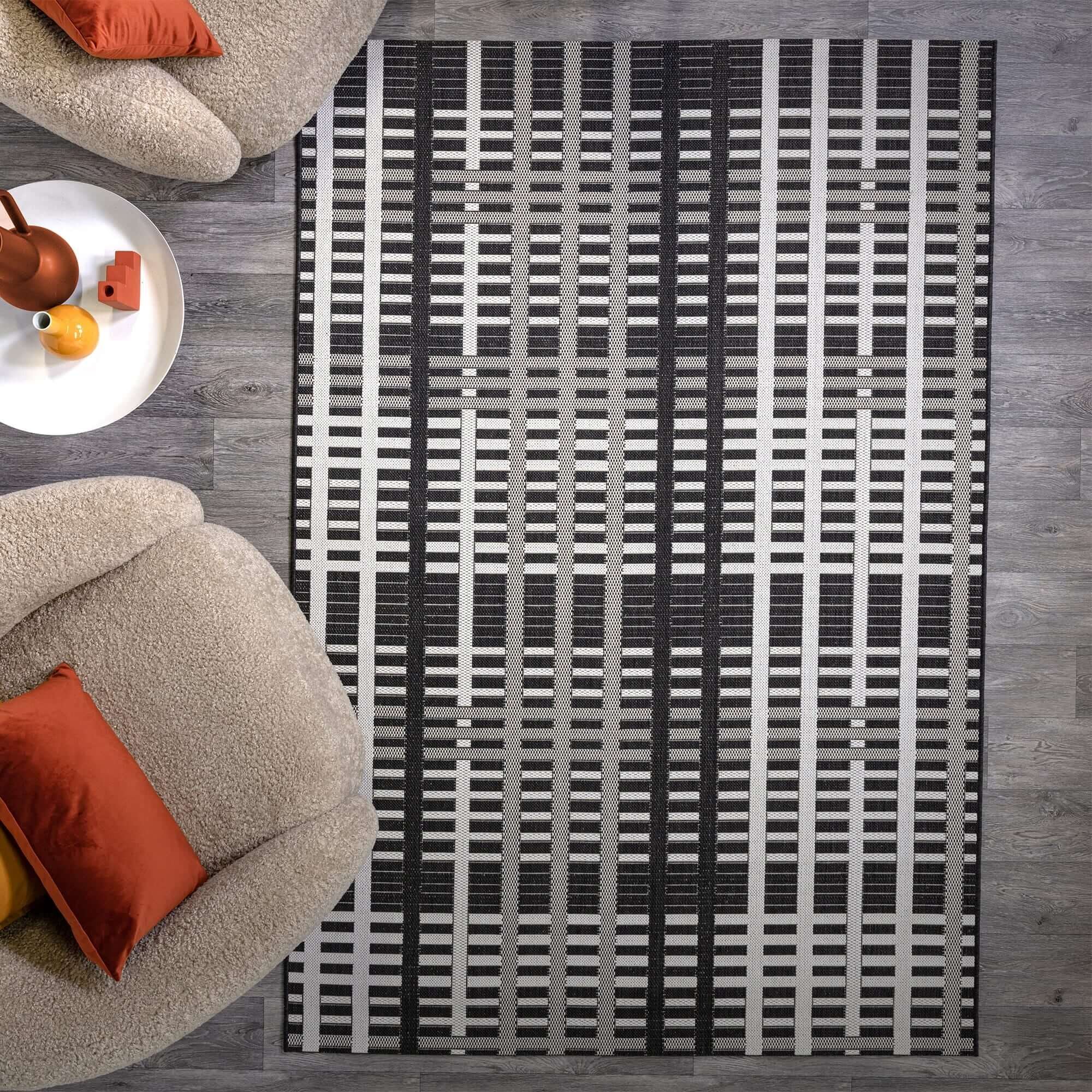 Ковер Patio Black Grid