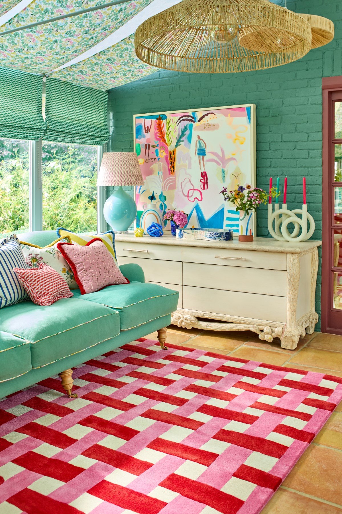 Килим Basket Weave Coral Rose