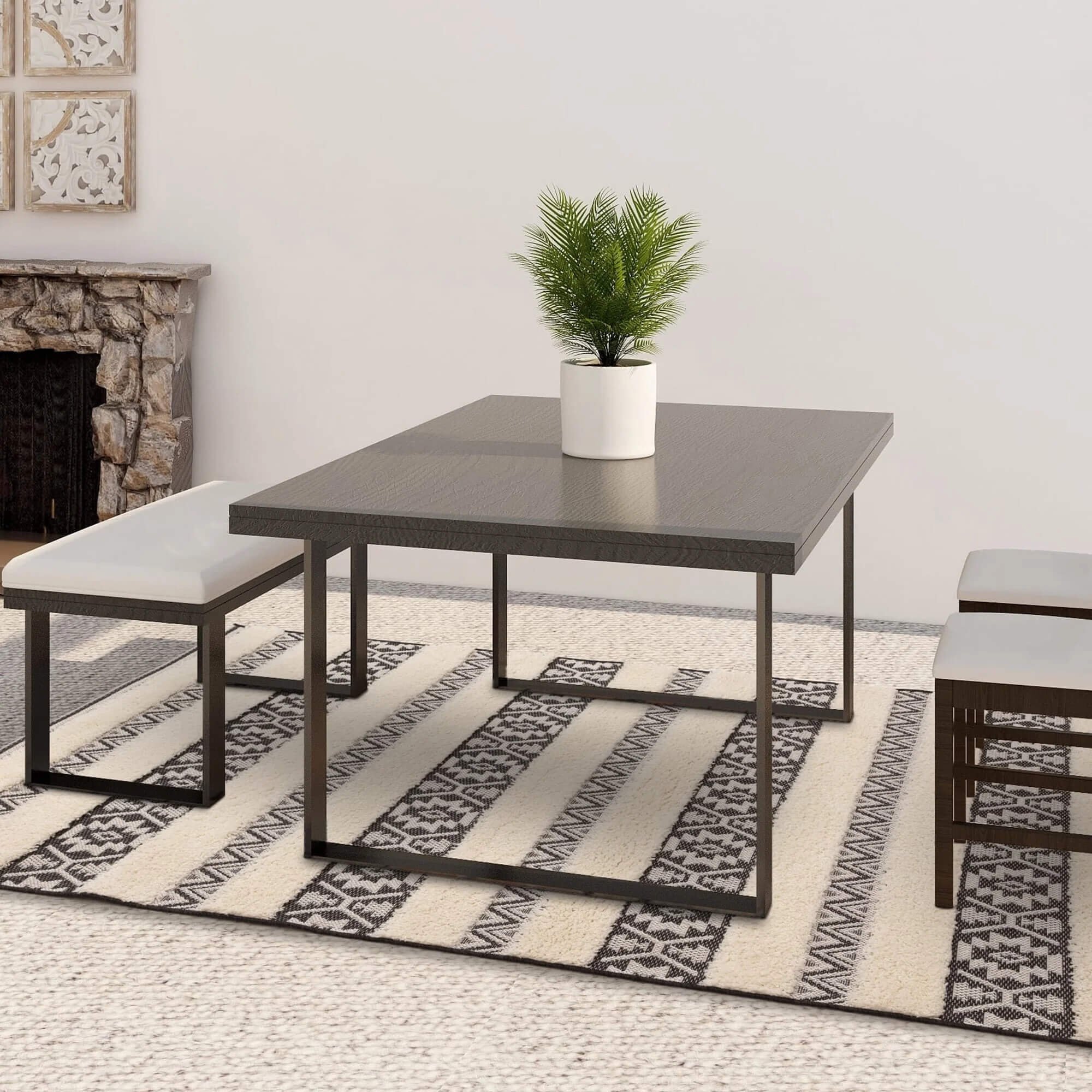 Ковер Monty Black/Cream Stripe