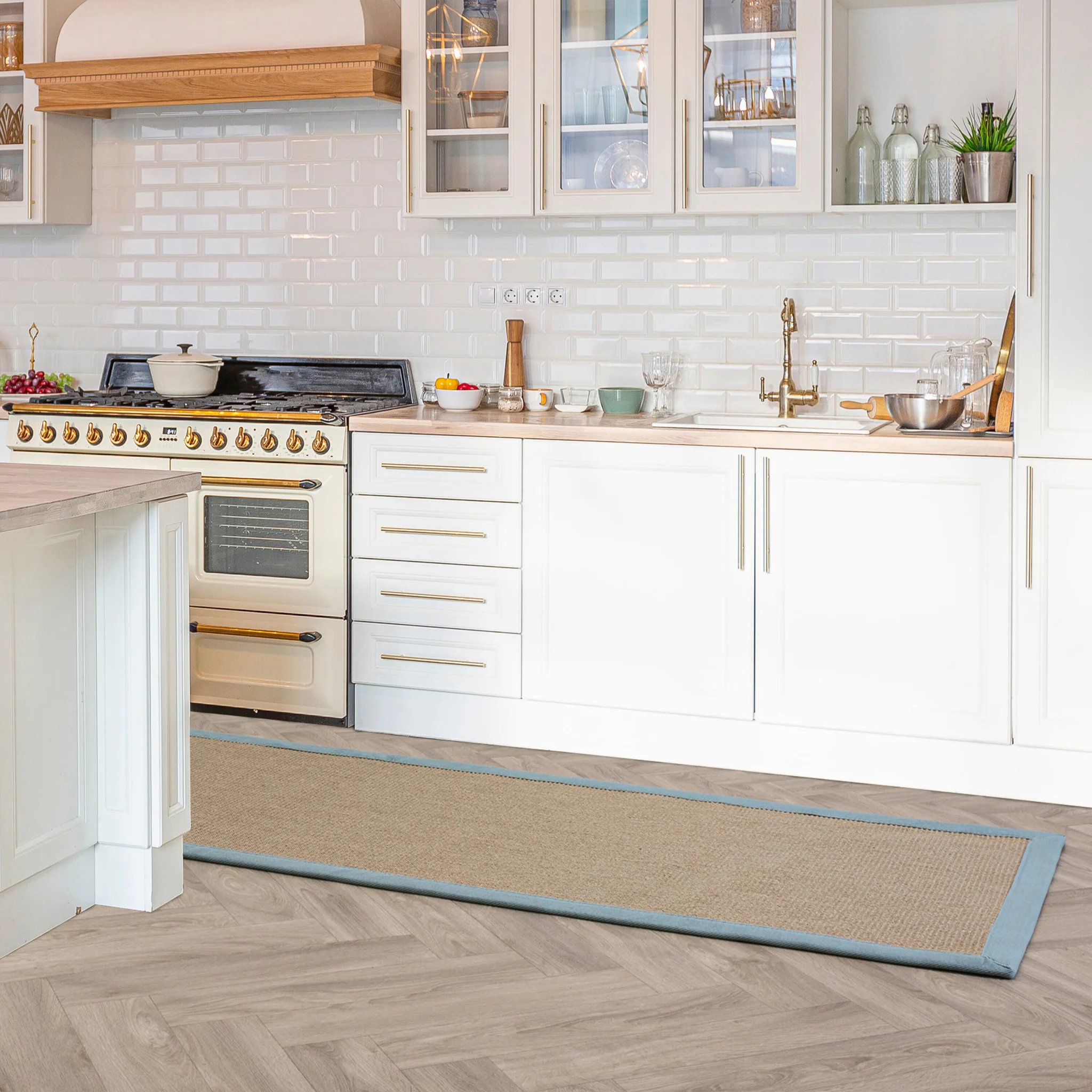 Ковер Sisal Linen/Aqua