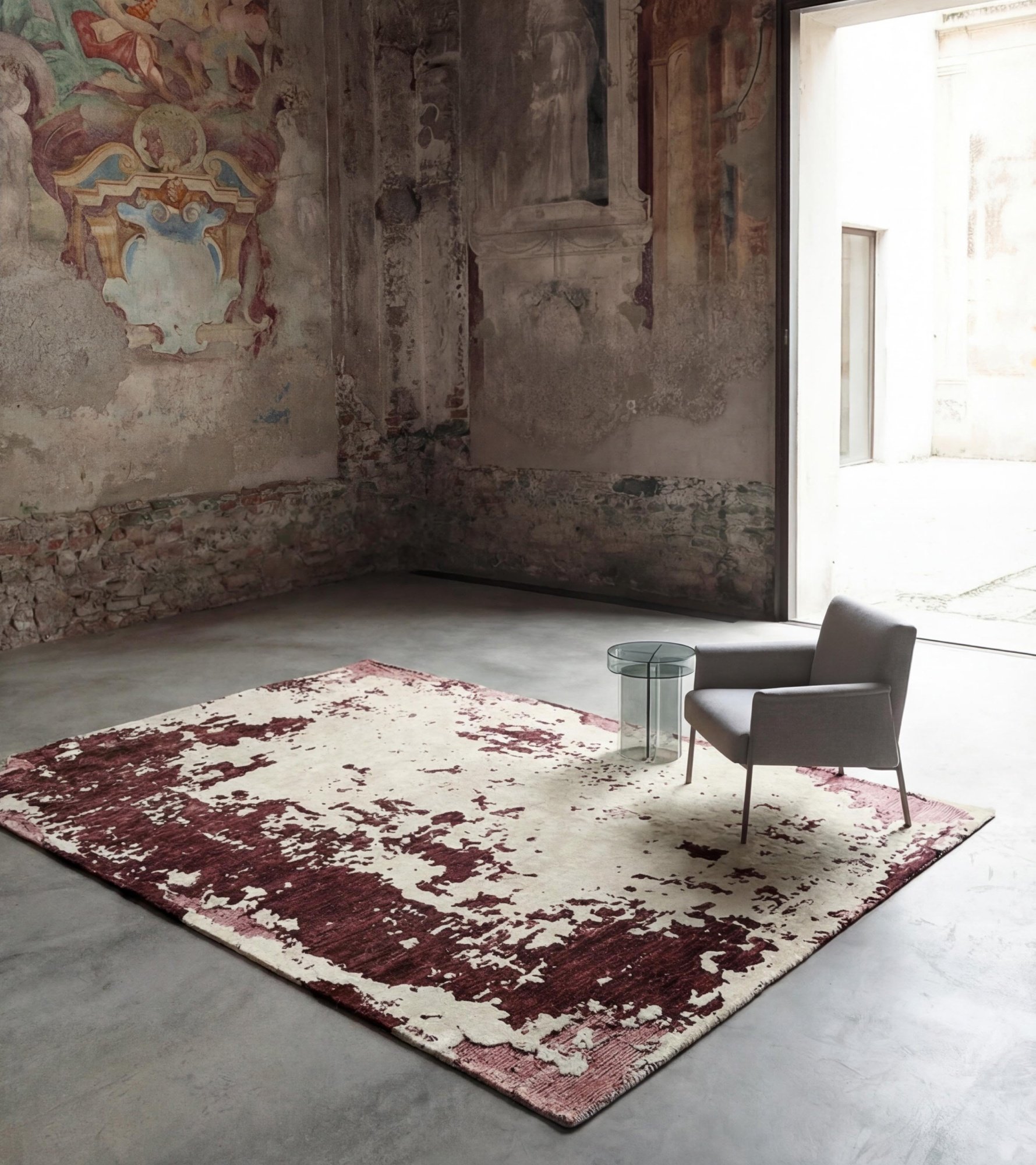 Килим Wine Weathered Canvas