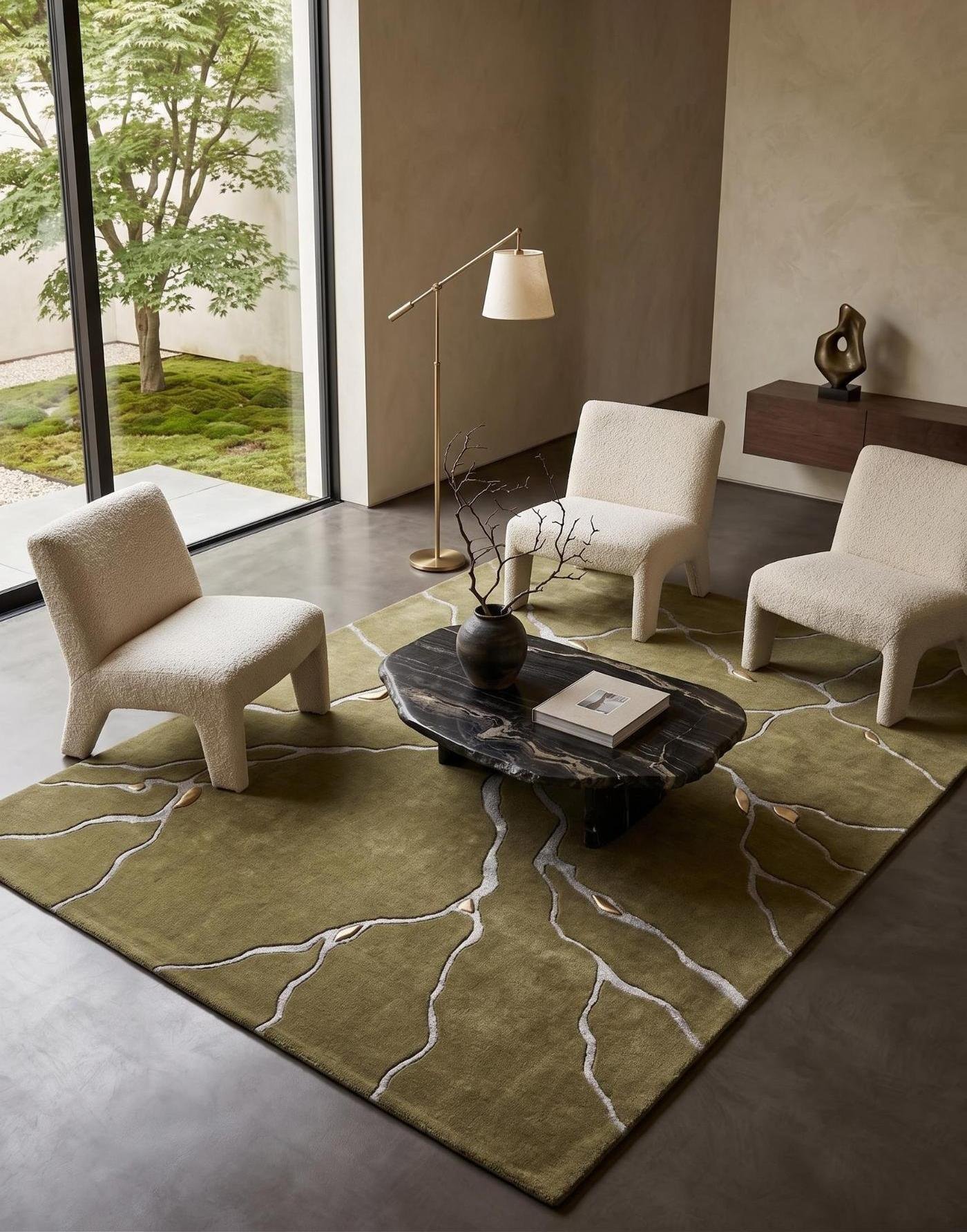 Килим Vein Marble Olive
