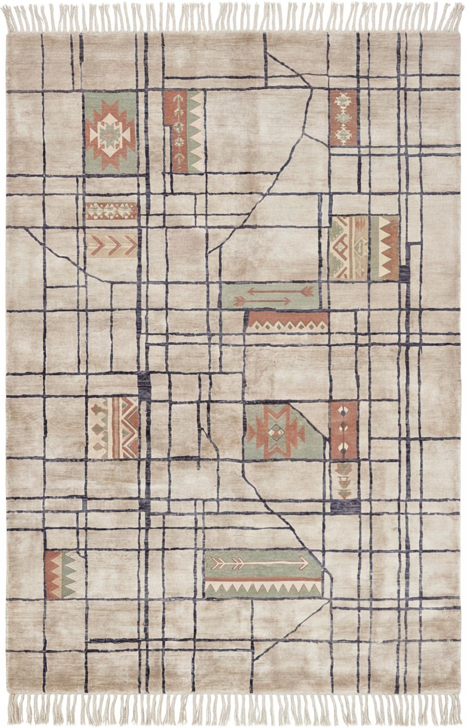 Килим Linen Grid Warm