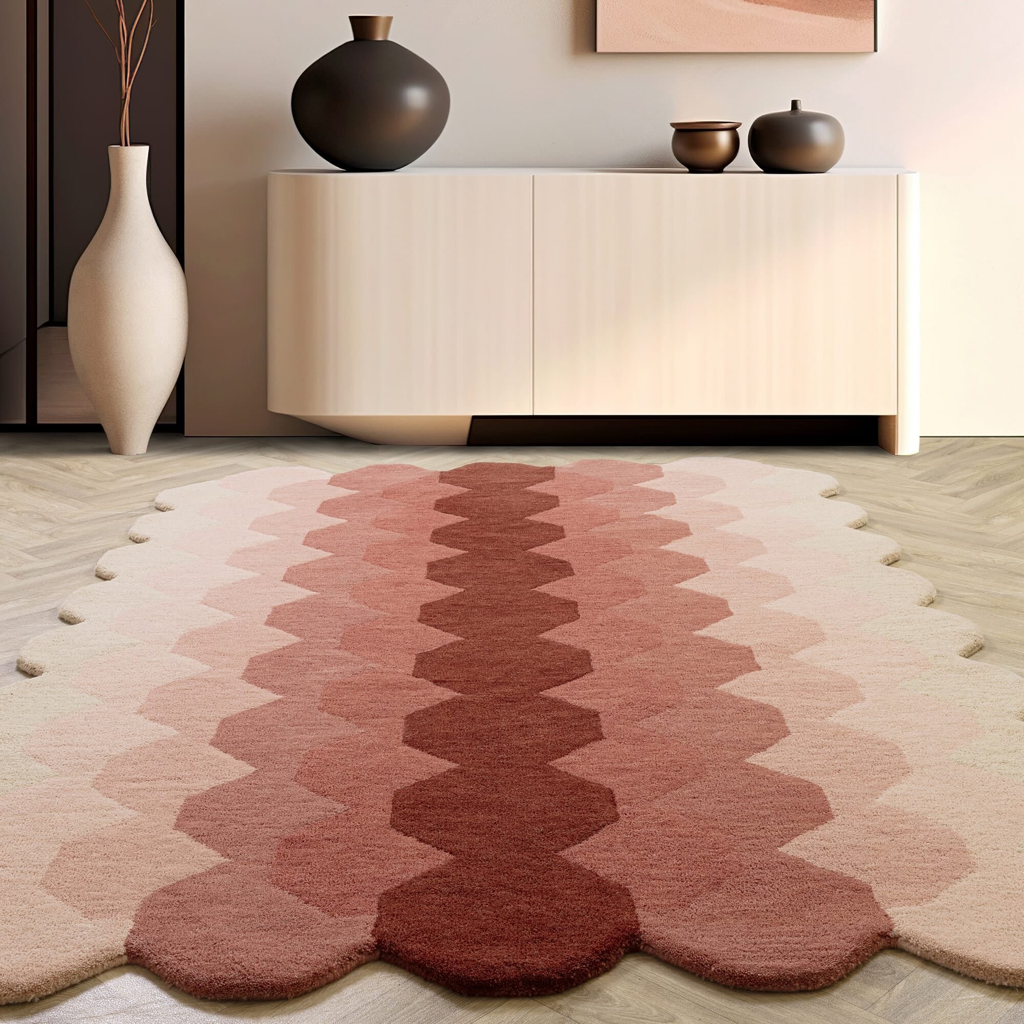 Ковер Hive Pink Rug