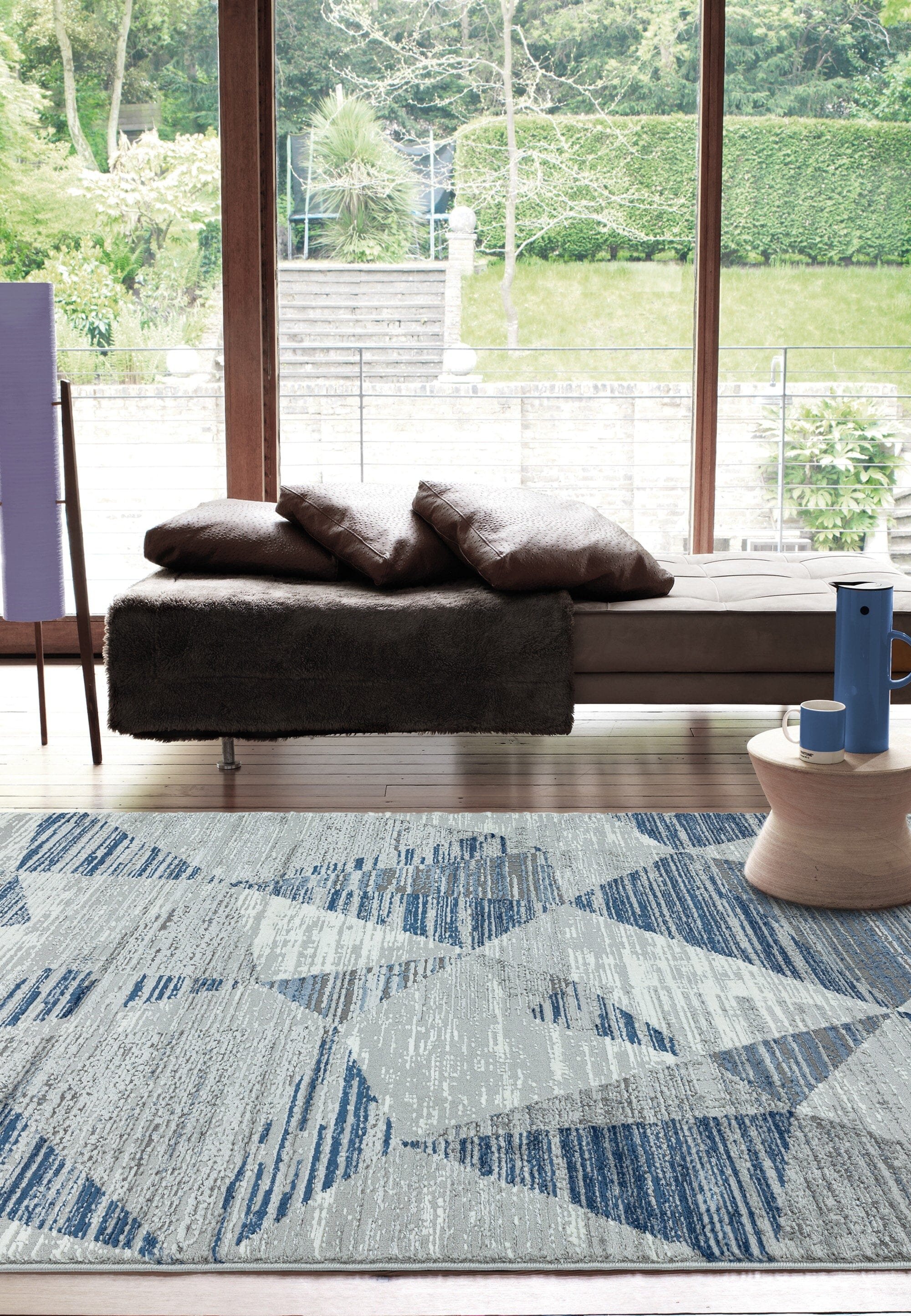 Ковер Orion Blocks Blue Metallic OR14