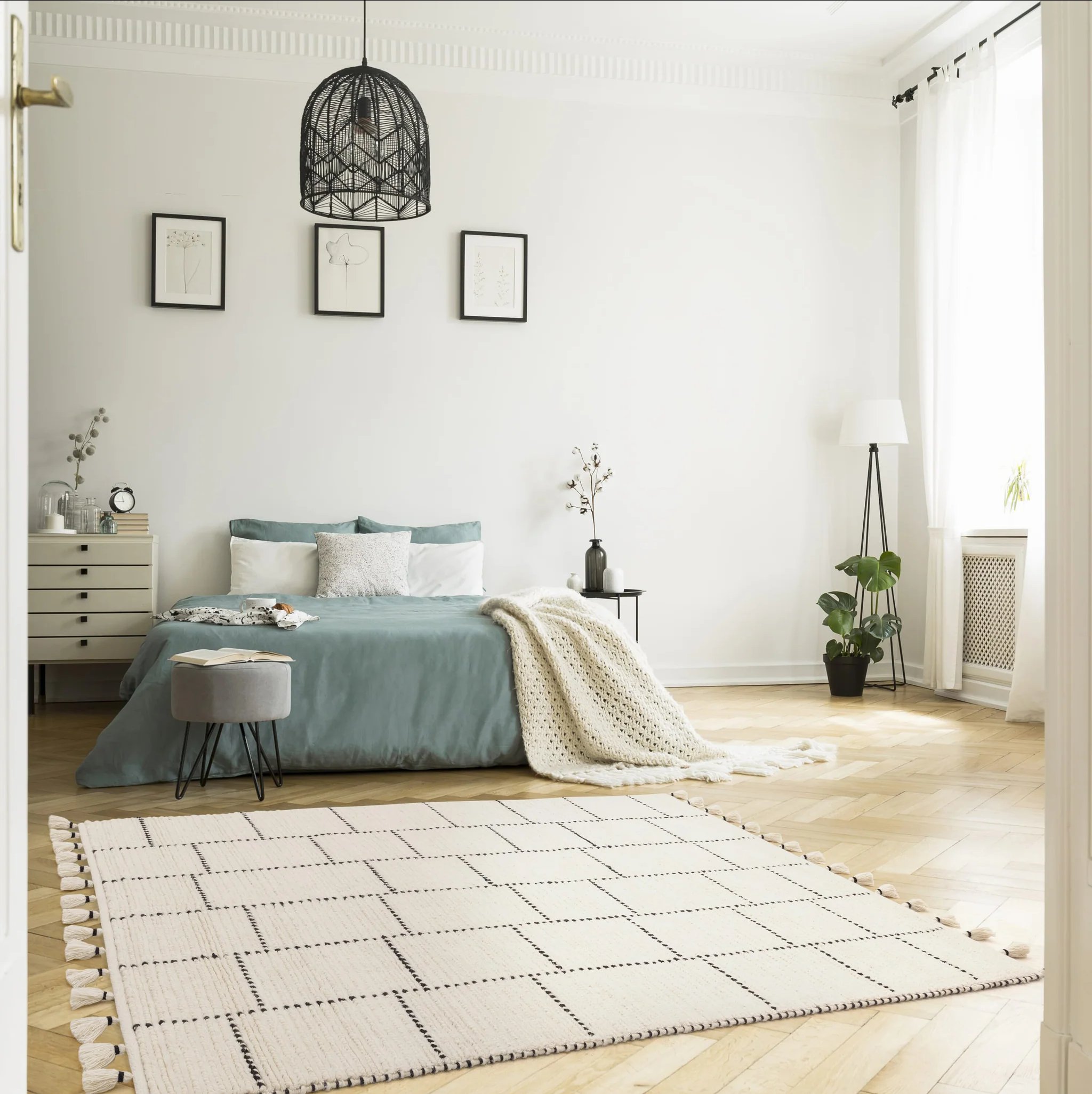 Ковер Nepal Cream Black Tile