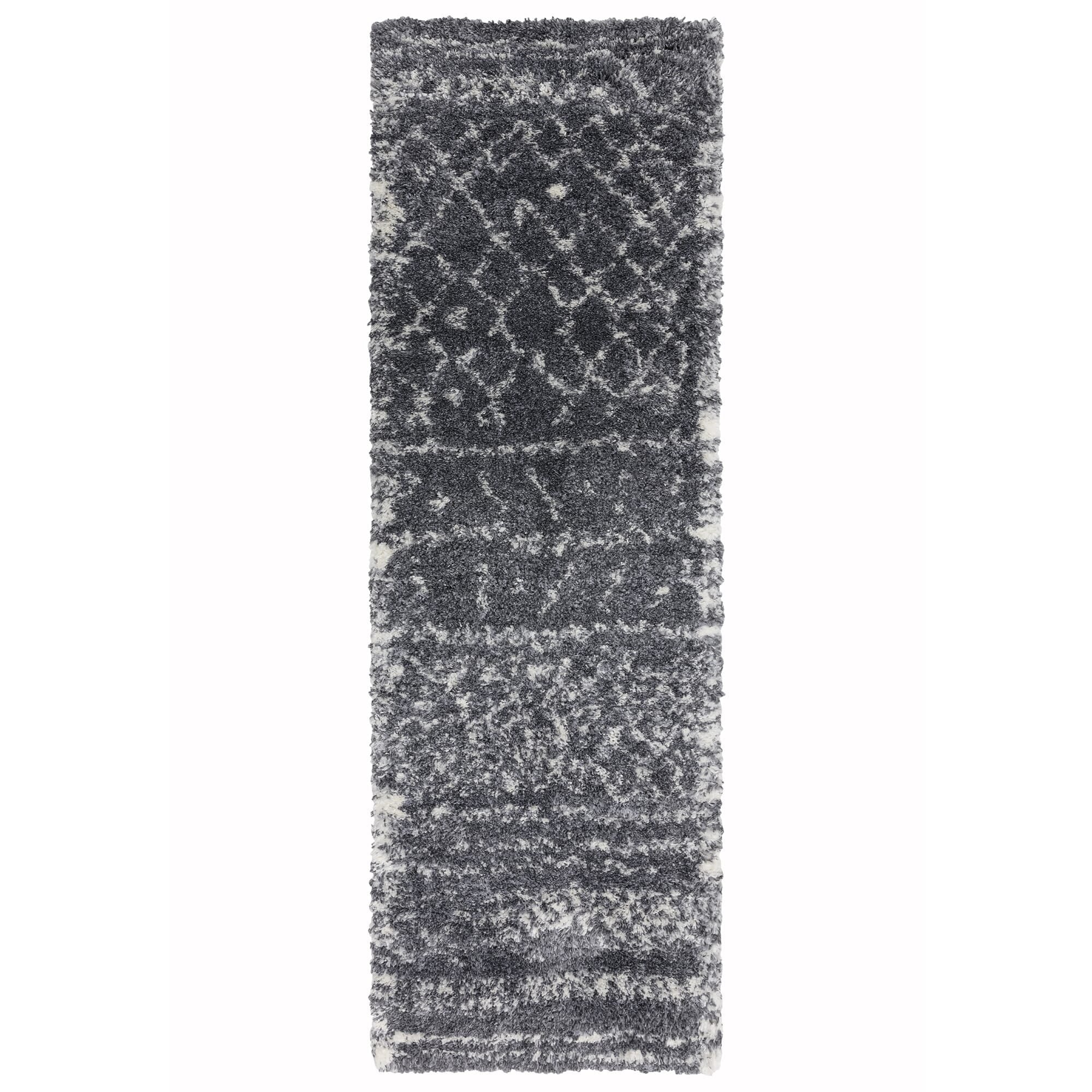 Ковер Alto Grey & Cream Moroccan Shaggy