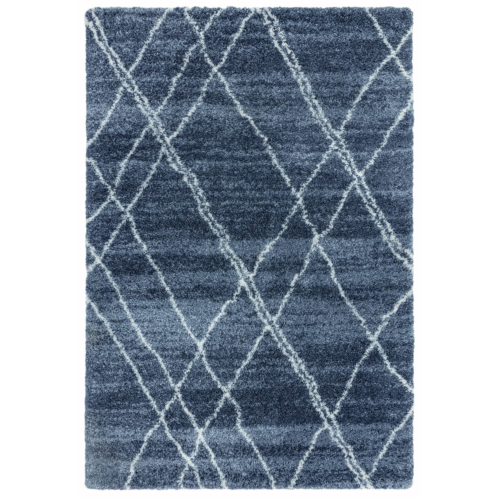 Ковер Alto Blue & Cream Moroccan Shaggy