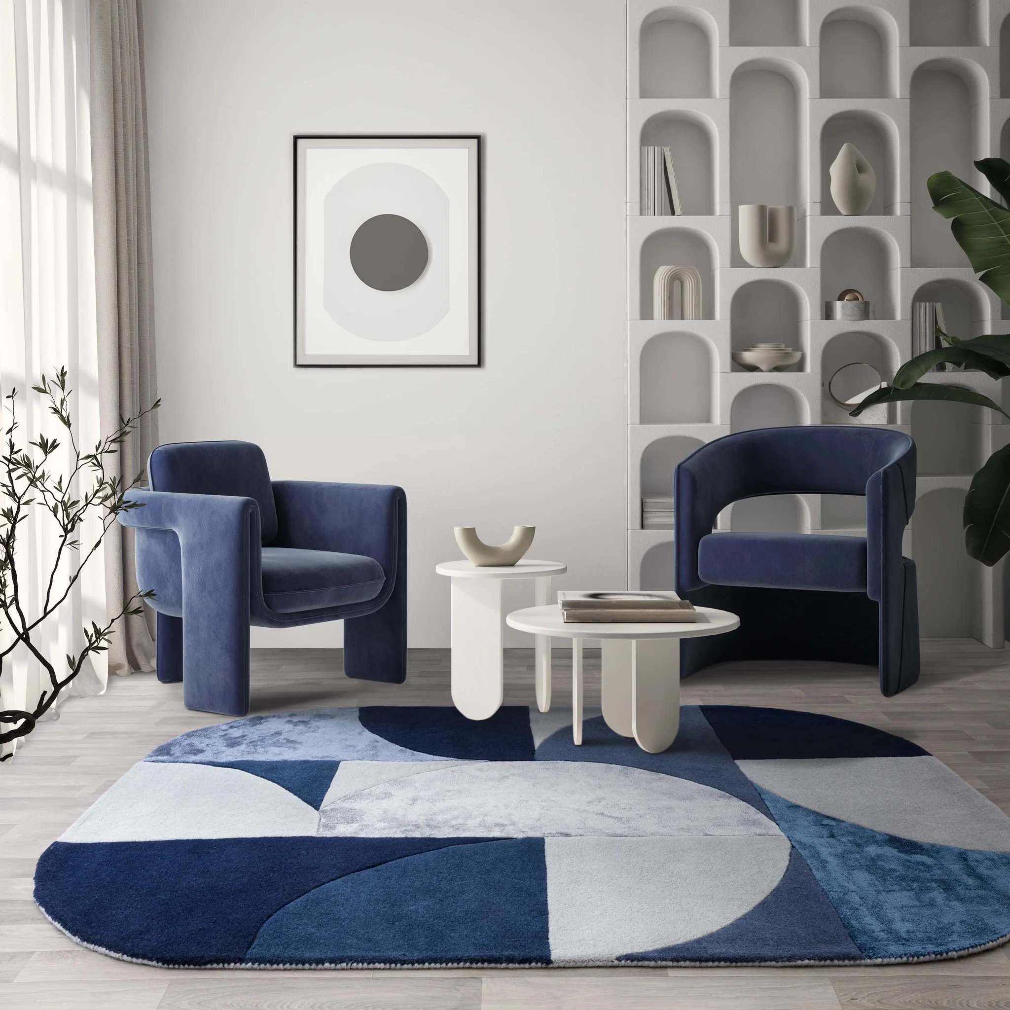 Ковер Matrix Oval Indigo