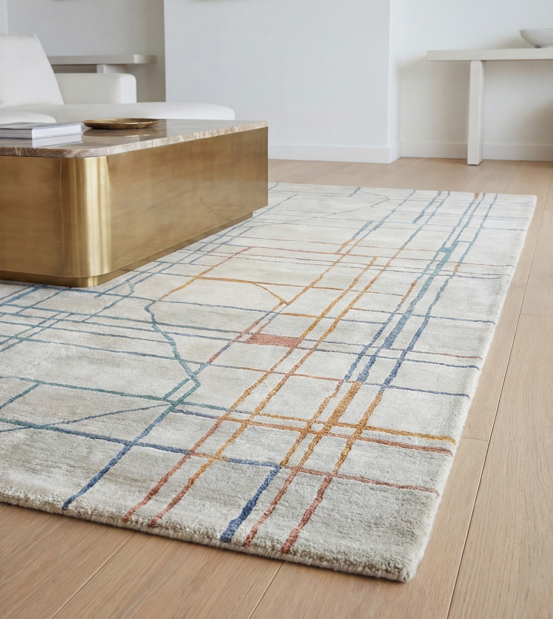 Килим Linen Grid