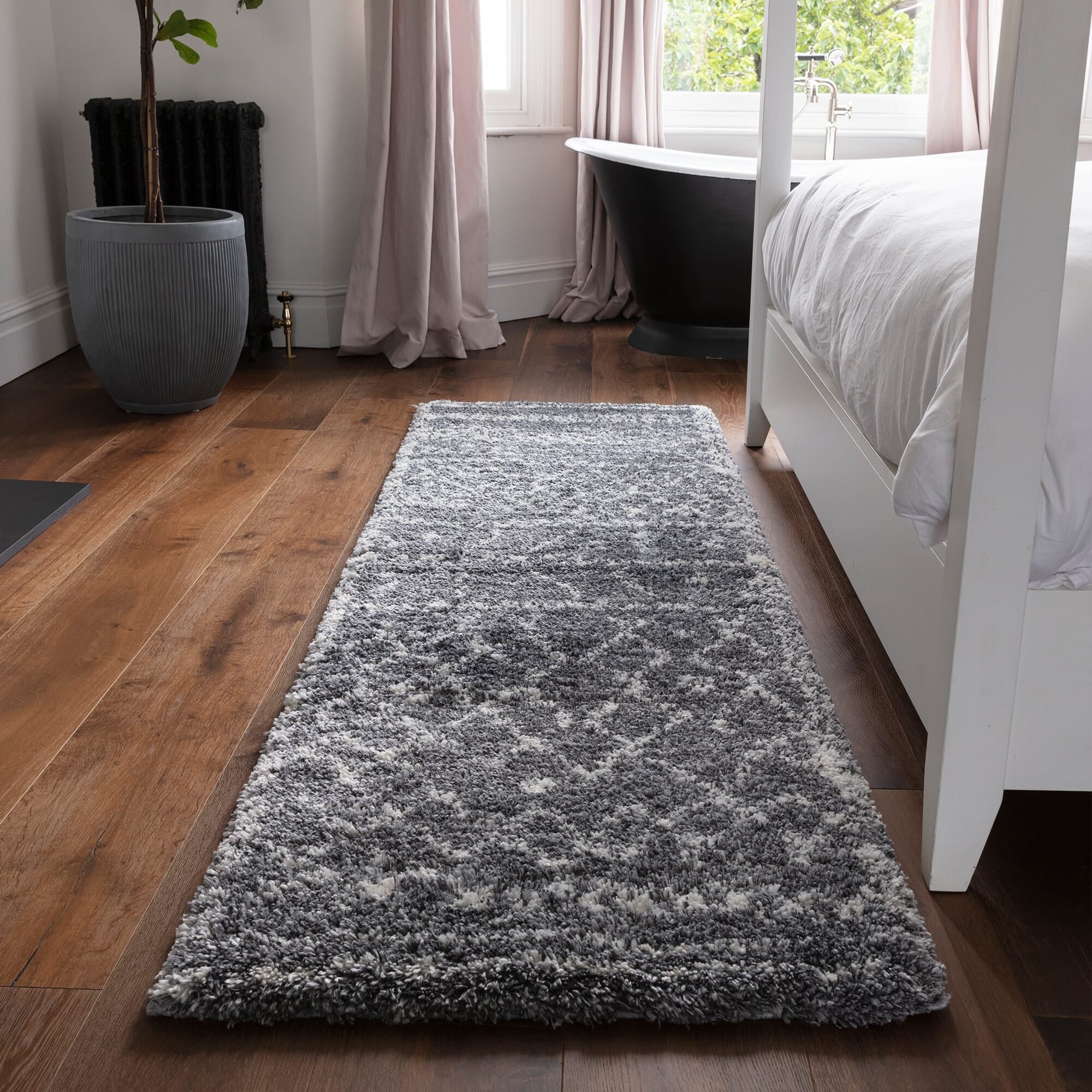 Ковер Alto Grey & Cream Moroccan Shaggy