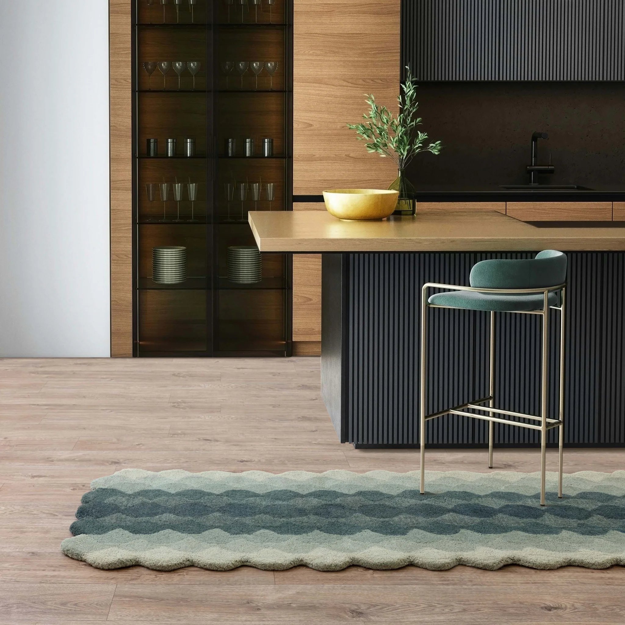 Ковер Hive Teal Rug