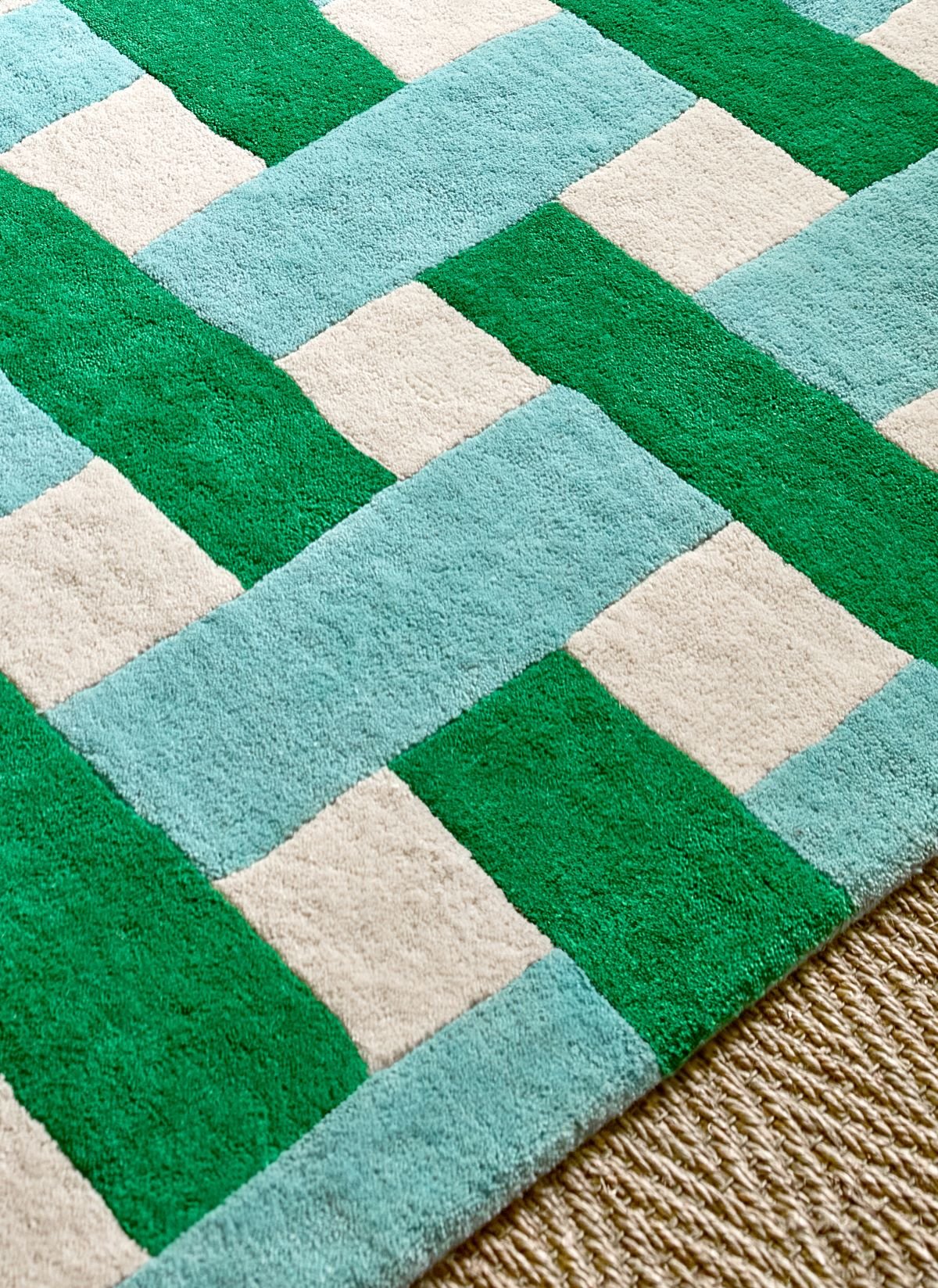Килим Basket Weave Emerald Aquamarine