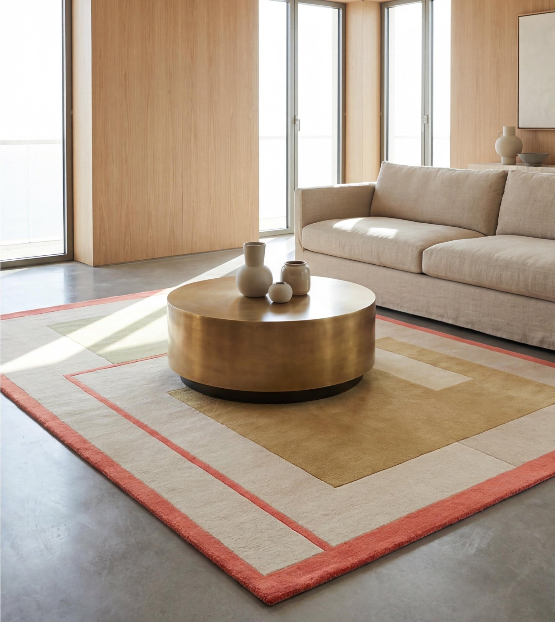Килим Geometric Block Sand
