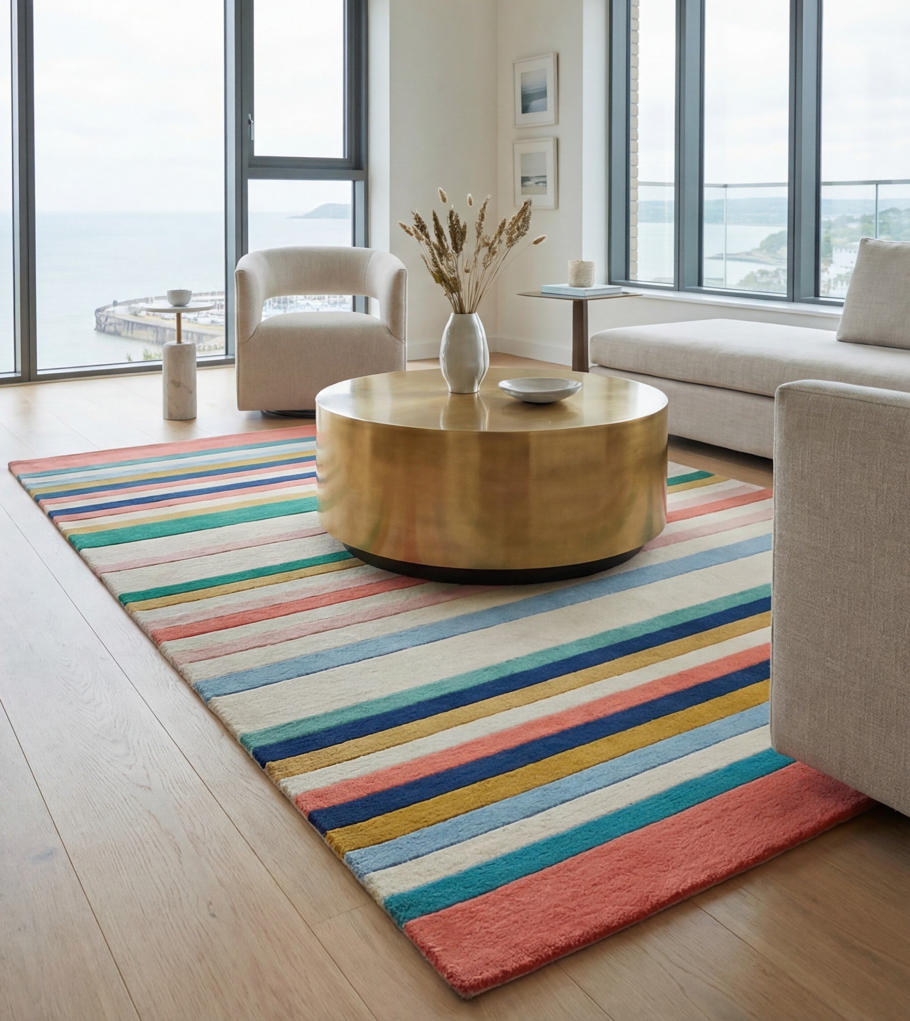 Килим Striped Spectrum Blue