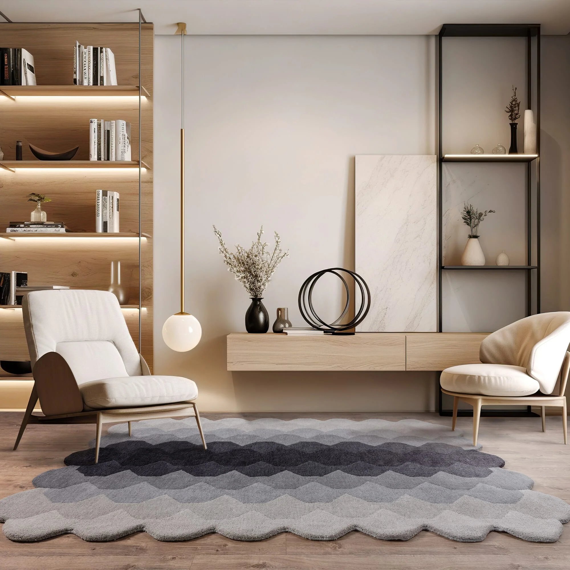 Ковер Hive Charcoal Rug