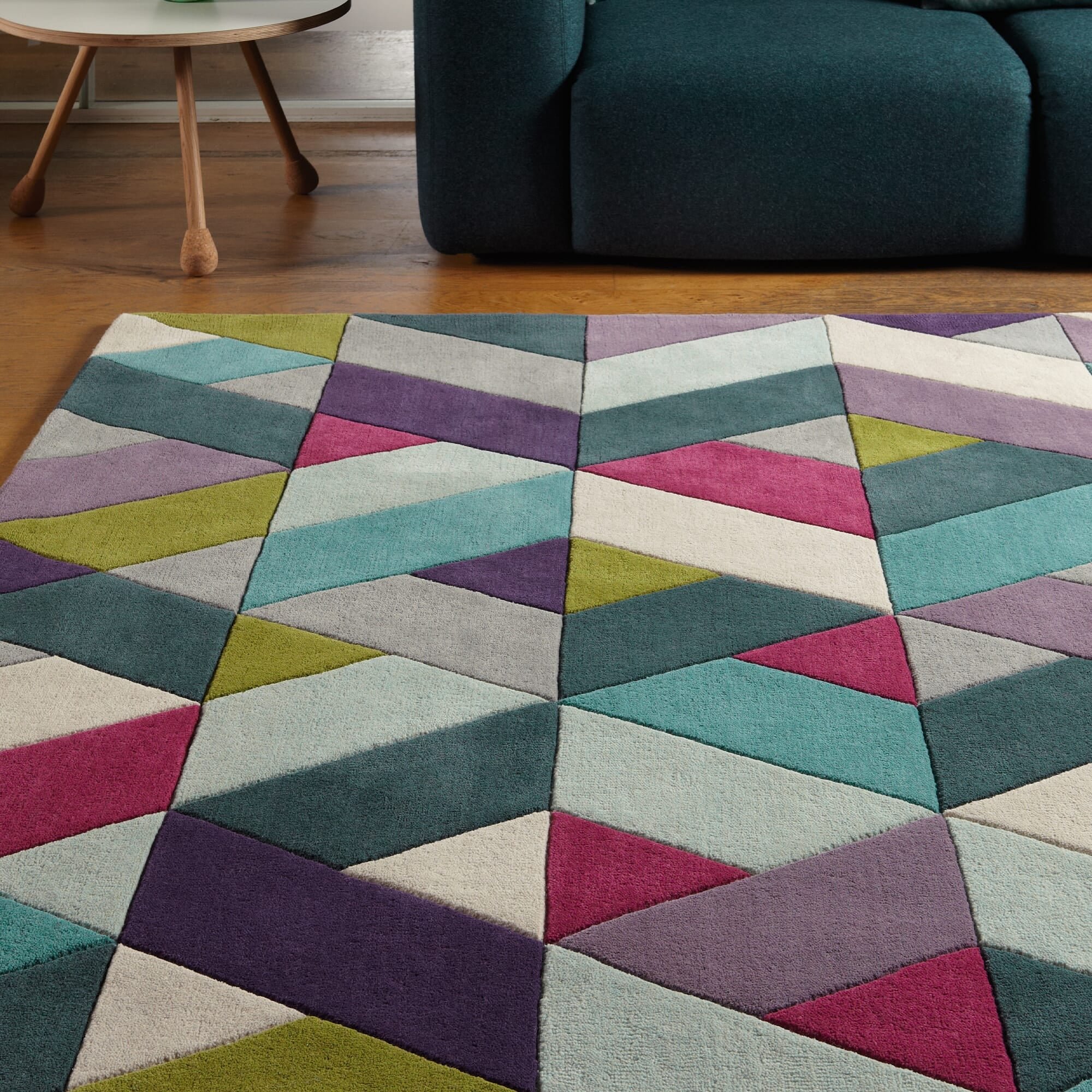 Ковер Funk 02 Chevron Blue Green Rug