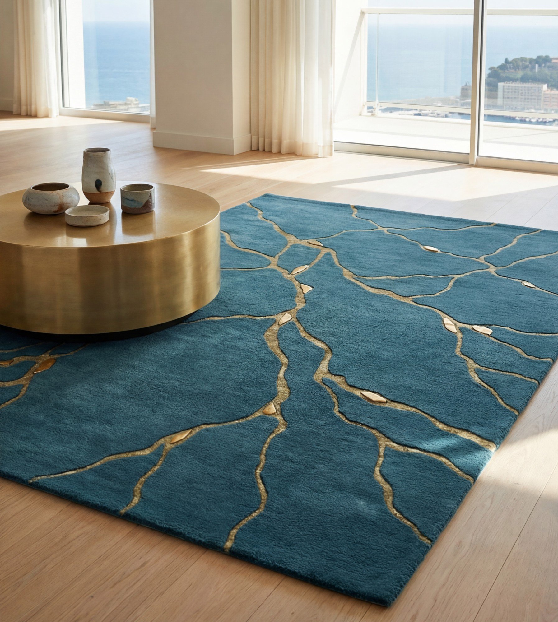 Килим Golden Veins Blue