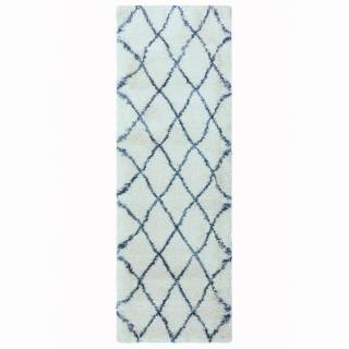 Килим Alto Cream & Blue Moroccan Shaggy