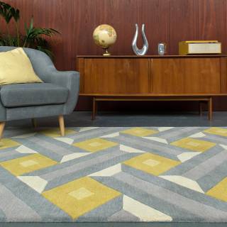 Килим Reef Motif Ochre Grey