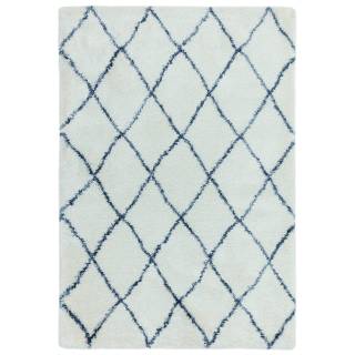 Килим Alto Cream & Blue Moroccan Shaggy